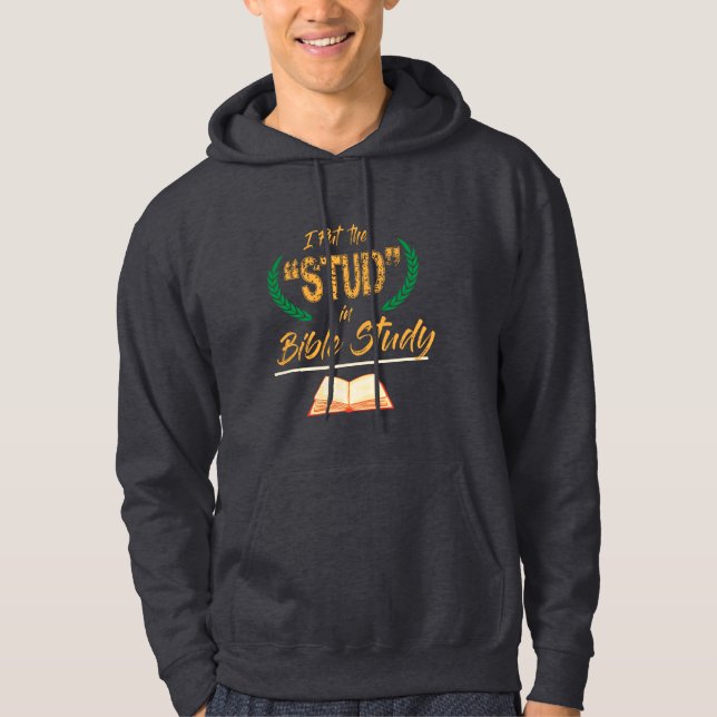 Ich habe den Stuhl in Bibelstudium gesteckt Hoodie (Vorderseite)