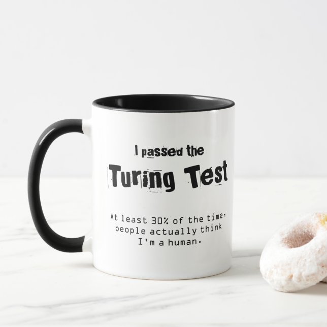 Ich habe den Turingtest bestanden Tasse (Mit Donut)