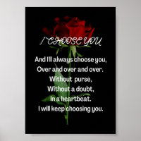 Ich habe dich ausgewählt