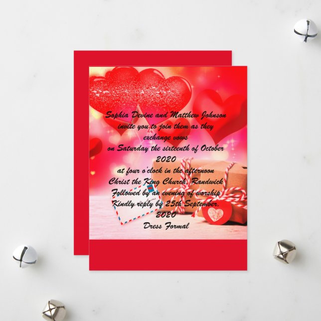 Ich habe dich gehört feiertagskarte (Vorderseite/Rückseite Beispiel)