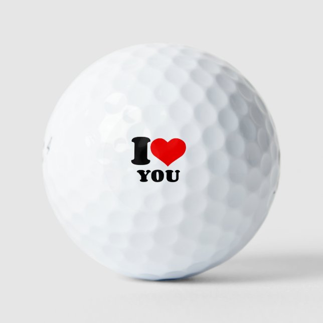 ICH HABE DICH HERZGEHÖRT GOLFBALL (Vorderseite)