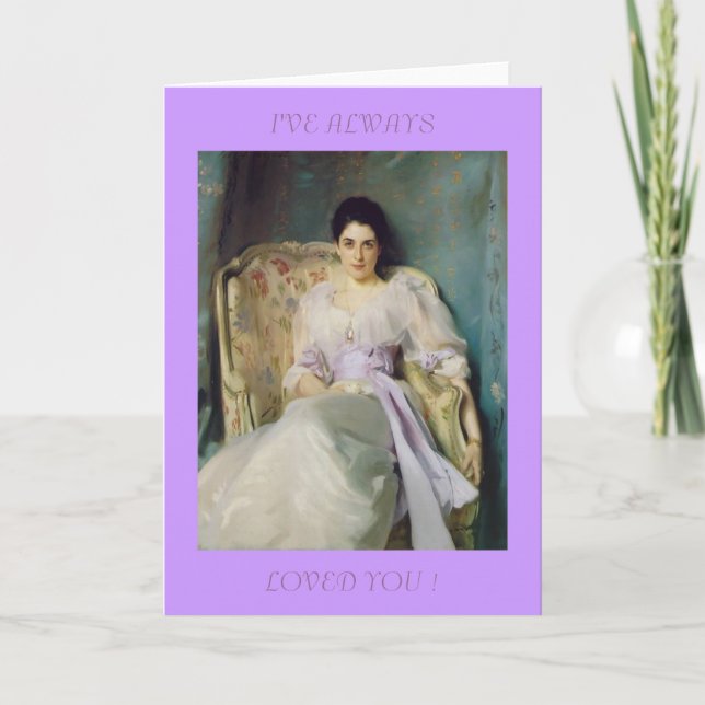 ICH HABE DICH IMMER LIEBT! FEIERTAGSKARTE (Vorderseite)