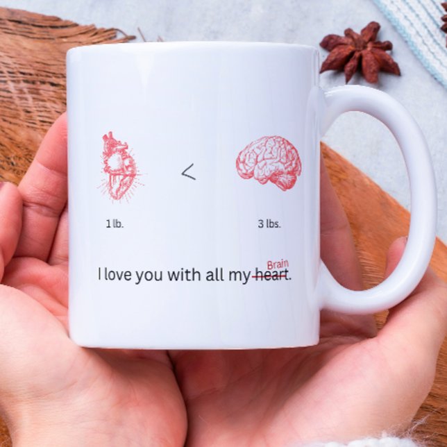 Ich habe dich mit meinem Hypothalamus Liebe Kaffeetasse (Von Creator hochgeladen)