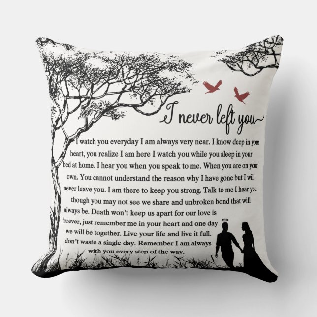 Ich habe dich nie Verlassen Kissen (Vorderseite)