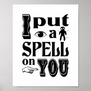 ICH HABE DICH VERHEXT Lustiges Halloween Poster