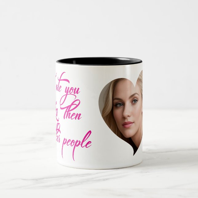 Ich habe dich weniger gegessen als andere Leute Zweifarbige Tasse (Mittel)