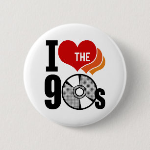 Ich habe die 90er Liebe Button