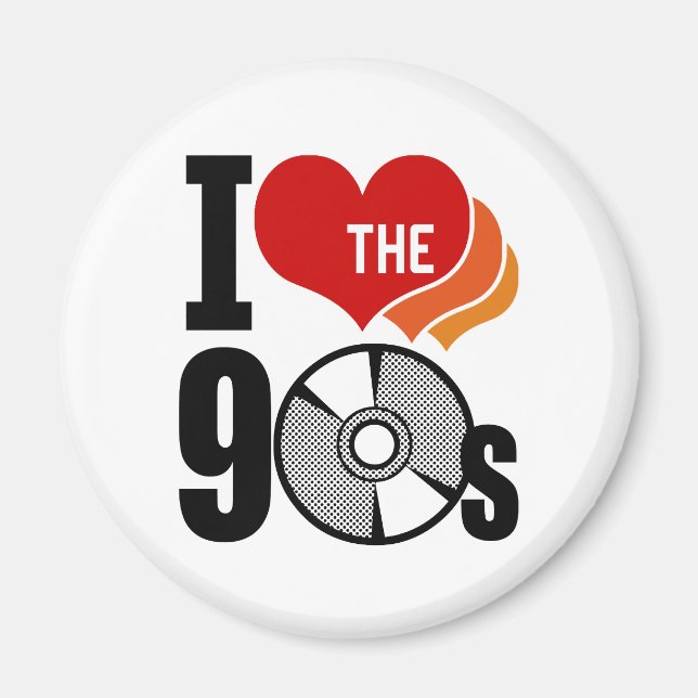 Ich habe die 90er Liebe Magnet (Vorne)