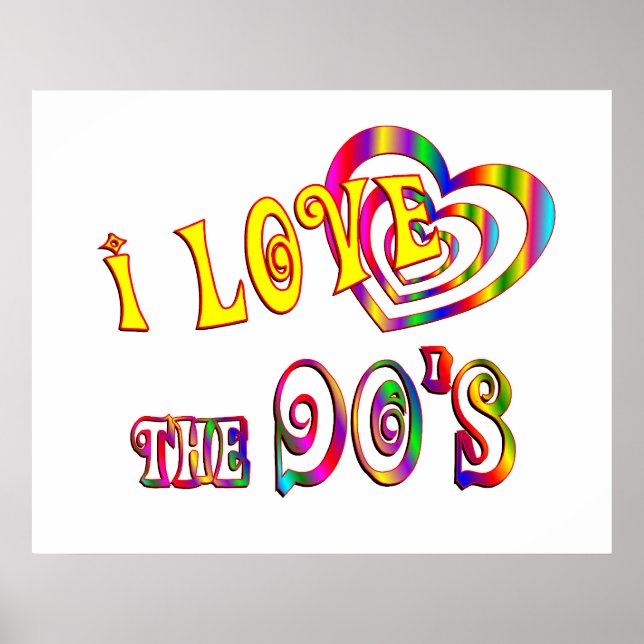 Ich habe die 90er Liebe Poster (Vorne)