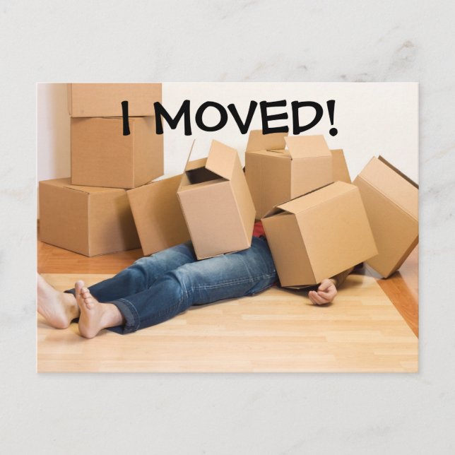 Ich habe die Adressenänderung auf der Postkarte ve (Vorderseite)