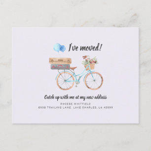 Ich habe die Ankündigung "Adresswechsel" verschobe Postkarte