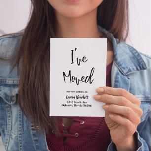 Ich habe die Ankündigung Moving Moving Modern Scri