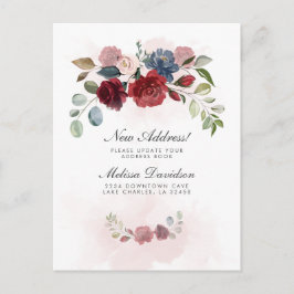 Ich habe die Ankündigung über die Bewegung der Bur Postkarte