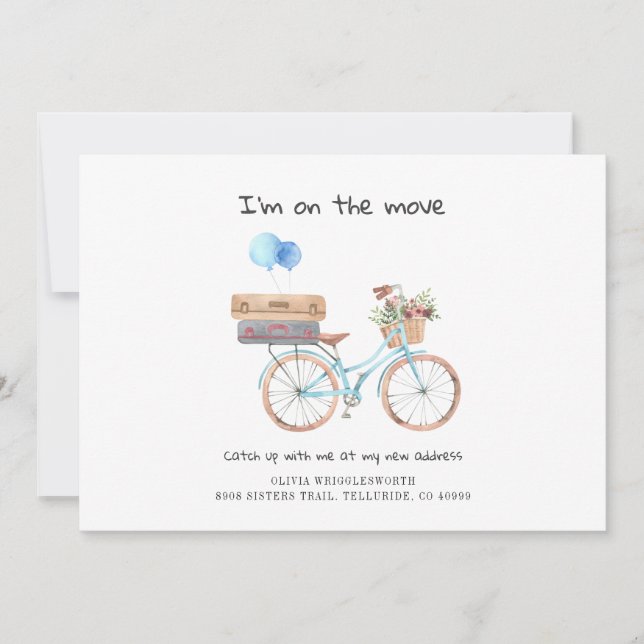 Ich habe die Ankündigung "Wasserfarben-Chic-Bewegu (Vorderseite)