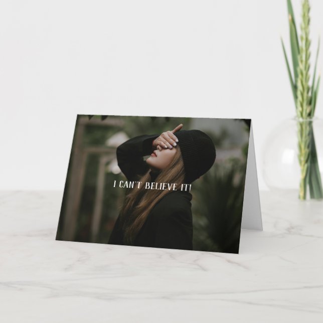 ICH HABE DIE APOLOGIE VERGESSEN DANKESKARTE (Vorderseite)