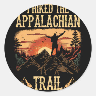 Ich habe die Appalachen-Trail-Berge angezogen Su Runder Aufkleber