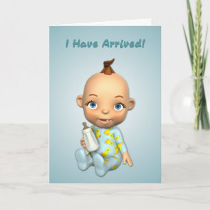 Ich habe die Baby Boy Card erhalten Einladung