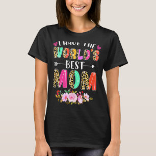 Ich habe die beste Mama Blumenherz der Welt glückl T-Shirt