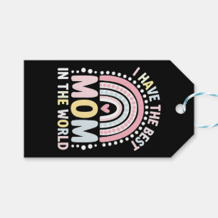 Ich habe die beste Mama der Welt Boho Regenbogen Geschenkanhänger