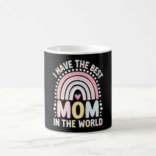 Ich habe die beste Mama in der Welt Boho Regenboge Kaffeetasse