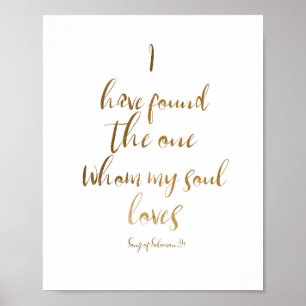 Ich habe die eine Hochzeitssignatur-Verse gefunden Poster