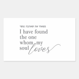 Ich habe die gefunden, die mein Soul Lieben Umschl Rechteckiger Aufkleber