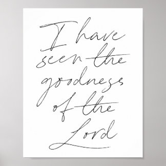 Ich habe die Güte des Herrn Script gesehen Poster