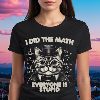 Ich habe die Mathematik gemacht Jeder ist dumm T-Shirt