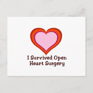 Ich habe die Operation des offenen Herzens überleb Postkarte
