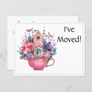 Ich habe die Postkarte "Pink Fairytale House" in T