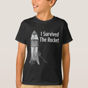 Ich habe die Rakete Funny Apparel überlebt T-Shirt
