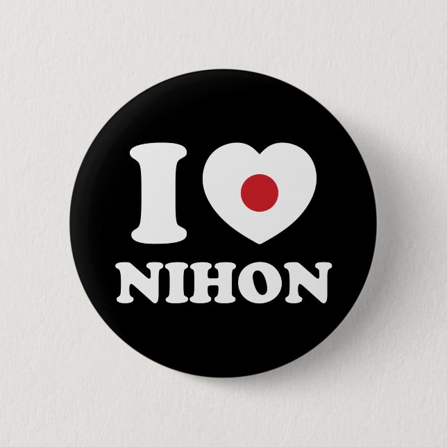 ICH HABE DIE SCHALTFLÄCHE NIHON [LIEBE] BUTTON (Vorderseite)