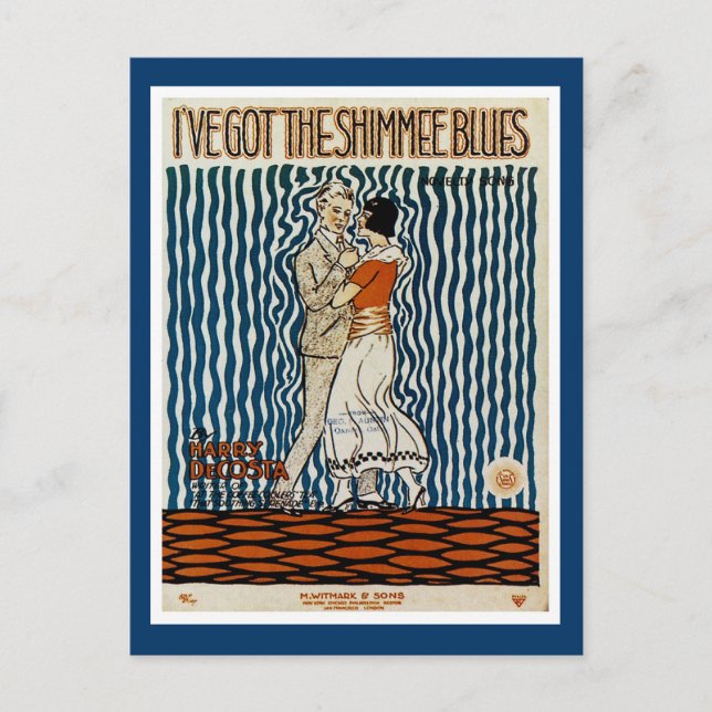 Ich habe die Shimmie-Blues Got Postkarte (Vorderseite)