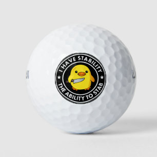 Ich habe die Stabilität, die ich mir leisten kann, Golfball