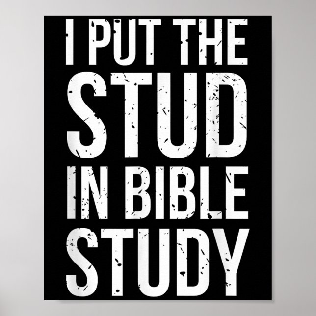 Ich habe die Studie in Bibelstudium Funny Christli Poster (Vorne)