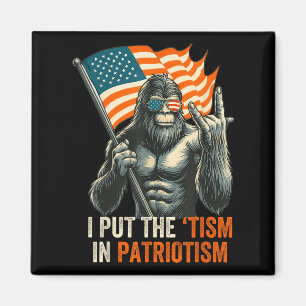 Ich habe die "Taufe" in den Patriotismus Bigfoot U Magnet