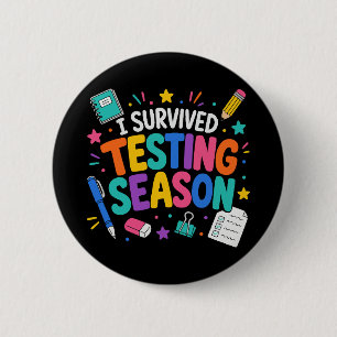 Ich habe die Testphase Schulhumor überlebt Button