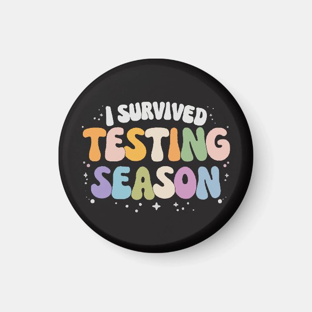 Ich habe die Testphase Schulhumor überlebt Magnet (Vorne)