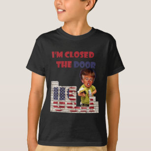 Ich habe die Tür geschlossen, witzig Gezeichnet vo T-Shirt