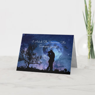 Ich habe die Universum - Valentinstag-Karte gefrag Karte