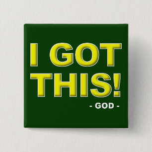 Ich habe diesen Gott unter Kontrolle Christlicher Button