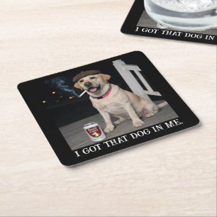 Ich habe diesen Hund in mir, lustiger Labrador Ret Rechteckiger Pappuntersetzer