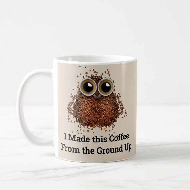 Ich habe diesen Kaffee von Grund auf hergestellt Kaffeetasse (Links)