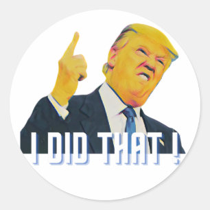 ICH HABE DIESES AUFkleberblatt GETAN Runder Aufkleber