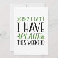 Ich habe dieses Wochenende Pflanze