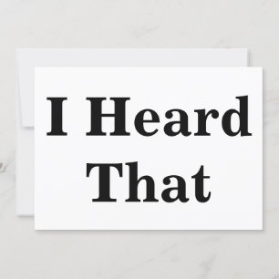 Ich habe dieses Zeichen gehört