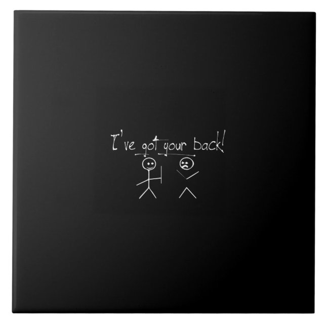 Ich habe dir den Rücken got Fliese (Vorderseite)