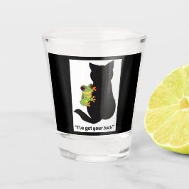 Ich habe dir den Rücken got Schnapsglas