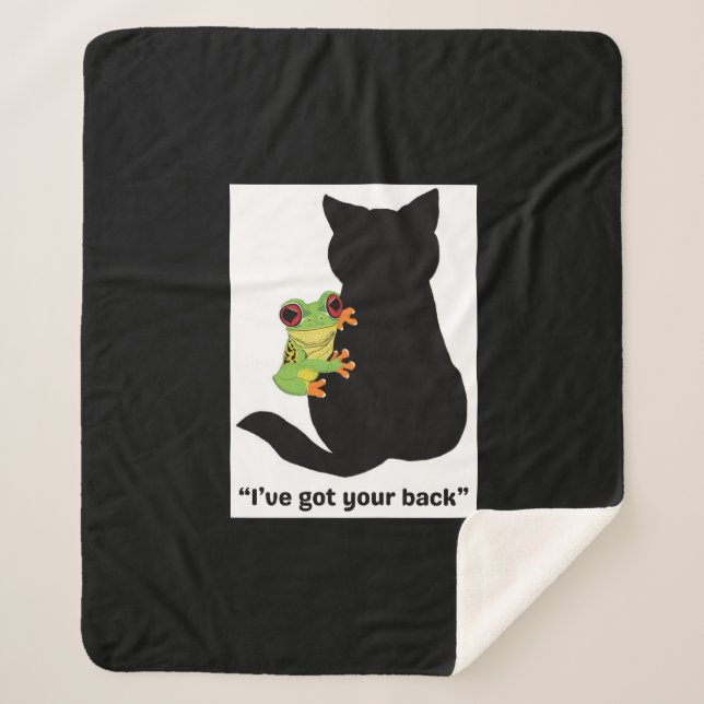 Ich habe dir den Rücken got Sherpadecke (Vorderseite)