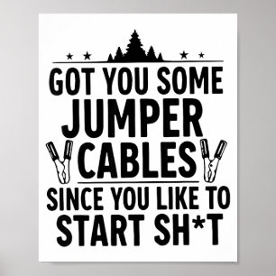 Ich habe dir einige Starthilfekabel besorgt, da du Poster